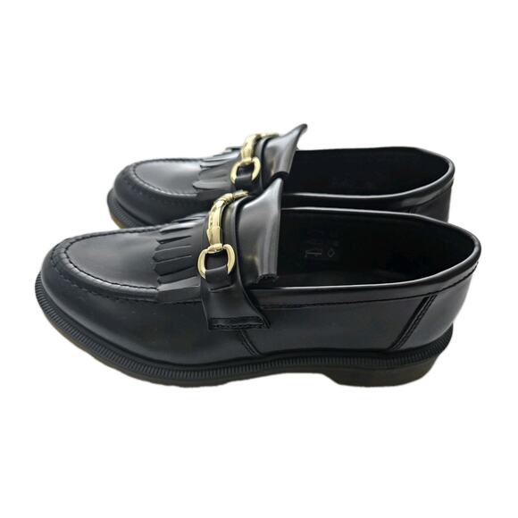 Doc Dr. Martens Adrian Snaffle Loafers Black Leather Size Women’s 9 Men’s 8 - Picture 3 of 10